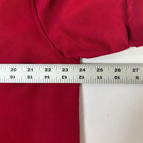 Cubavera Button Up Shirt Mens L Red Embroidered Short Sleeve Bowling - Picture 8 of 11